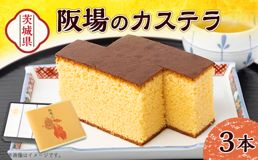【職人が手焼き・地元で人気の阪場のカステラ】3本セット
