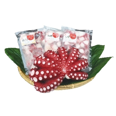 【タコ/4種詰合せセット】蒸し蛸1尾＆甘酢蛸200g＆梅酢蛸200g＆味付たこ200gの4点セット【配送不可地域：離島】