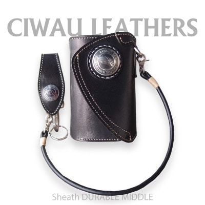 ラフテール【デュラブル　 ミドルウォレット　B-type】BK　　CW-SHE-DU-BK-B-M