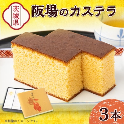 【職人が手焼き・地元で人気の阪場のカステラ】3本セット〈夏季用〉【配送不可地域：離島】