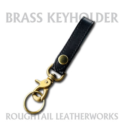 ラフテール【真鍮キーホルダー】ブラック×ブラック　AC-KH-BR-BKBK