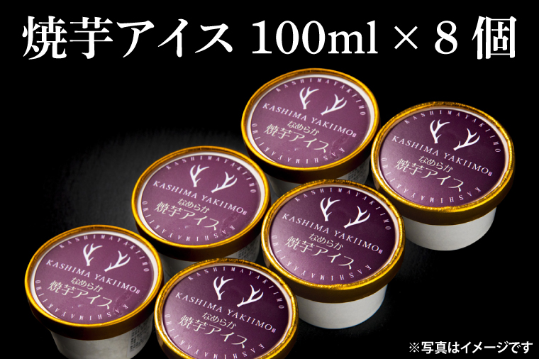 地元中学生が考案！鹿島焼芋 なめらか焼芋アイス 8個【紅はるか 焼き芋 やきいも 冷凍 さつまいも やきいもアイス アイス アイスクリーム 芋 お菓子 おやつ デザート スイーツ 鹿嶋市 茨城県】（KBK-32-1）
