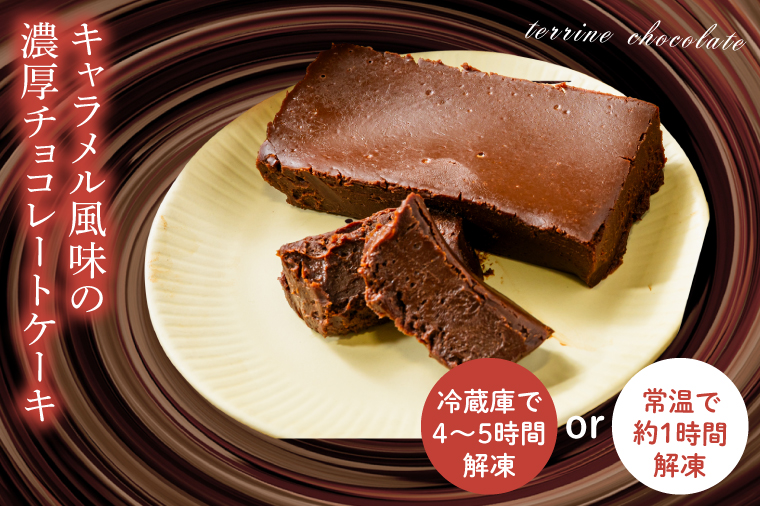 【パティスリー キャトルフィユ】テリーヌ　ショコラ 【チョコレート 生クリーム キャラメル バニラ チョコレートケーキ デザート スイーツ 鹿嶋市 茨城県】 （KCX-29）