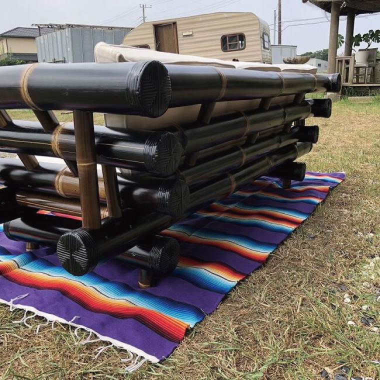 【受注生産】バンブーソファー3人がけ (KDF-31)