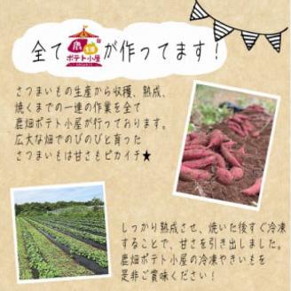 鹿畑ポテト小屋の冷凍焼き芋 1kg 【熟成 貯蔵 贈り物 冷やし焼き芋 冷やし焼きいも 焼芋 焼き芋 焼きいも やきいも さつまいも 紅はるか スイーツ 鹿嶋市 茨城県】（KBR-16）
