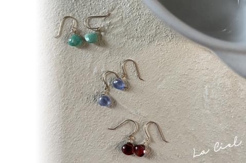 KBD-9-7　天然石のフックピアス ターコイズ アクセサリー おしゃれ ピアス 耳飾り ジュエリー シンプル カジュアル ラグジュアリー キラキラ かわいい きれい 茨城 鹿嶋市