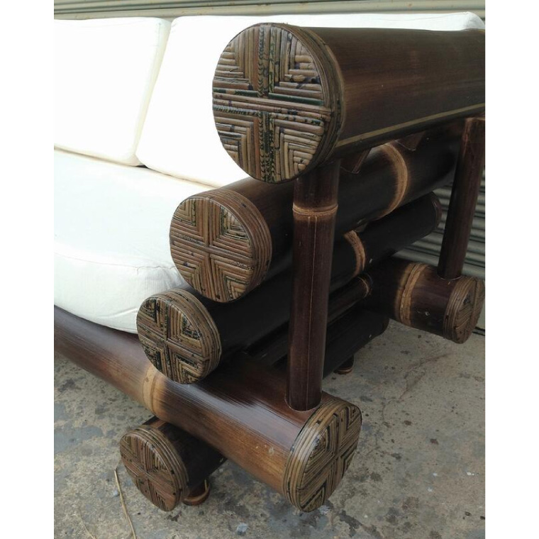 【受注生産】バンブーソファ　2.5人掛け (KDF-34)