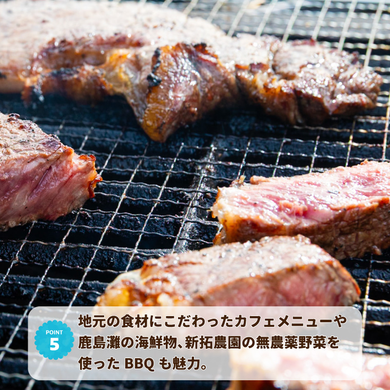 ツマギアンズ貸切利用券（休日1名様・テント泊プラン）人数分のBBQ食材付き (KDQ-29)