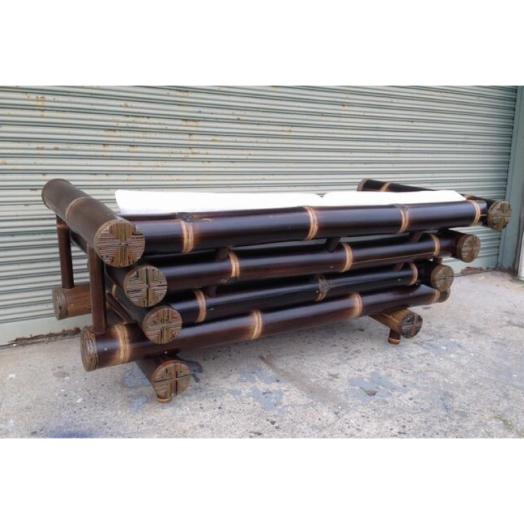 【受注生産】バンブーソファ　2.5人掛け (KDF-34)