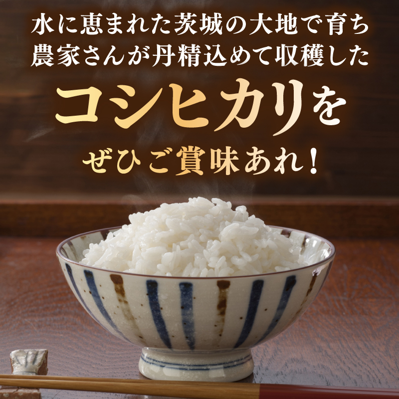 ★6ヶ月定期便★ 精米 コシヒカリ 10kg (5kg × 2袋) 総計 60kg【令和7年産】米 精米 白米 こしひかり 定期便 茨城県 鹿嶋市 国産 送料無料 お米 ごはん おにぎり 冷めても 美味しい 粘り うまみ 厳選 出荷直前精米 ツヤ かおり うまい（KY-4） 10kg（6回定期便）