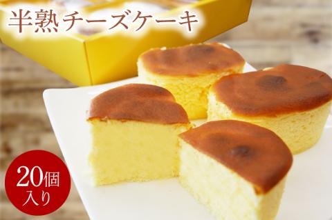 半熟チーズケーキ（20個）【鹿嶋市 ケーキ チーズ ひとくち サイズ デザート スイーツ 贅沢 おいしい クリーミー】（KD-13）