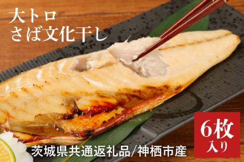【茨城県共通返礼品】神栖市産 大トロさば文化干し １枚真空6パック （KCV-1）