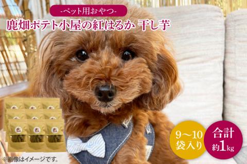 鹿嶋市産！鹿畑ポテト小屋の紅はるか ペット用 おやつ干し芋 合計1kg【数量限定 ほしいも 干芋 さつまいも サツマイモ 鹿嶋市 茨城県 15000円以内】（KBR-19）