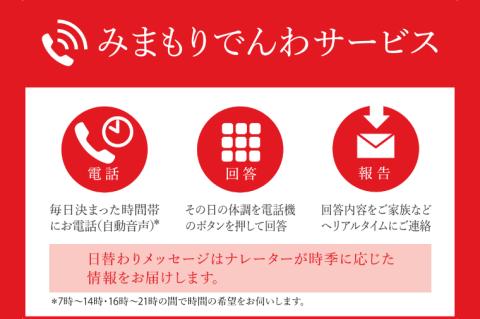 KAN-3　郵便局のみまもりサービス「みまもりでんわサービス」（6ヵ月）固定電話