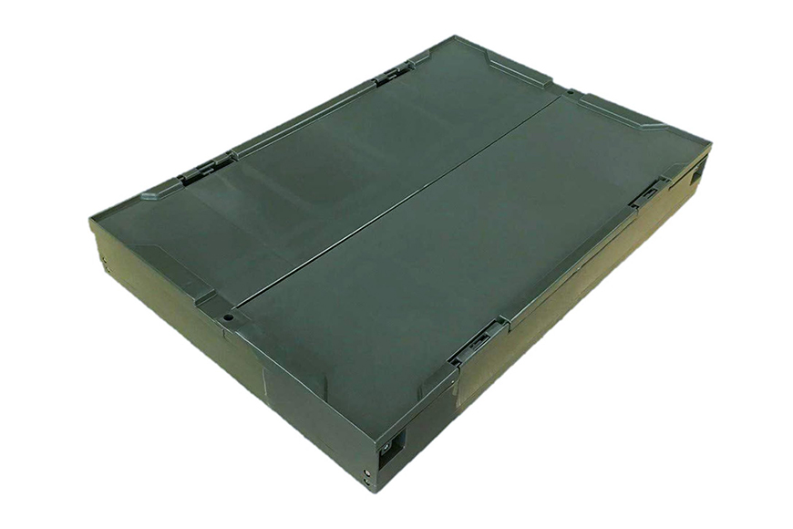 松本産業 折りたたみコンテナ 75L カーキ フタ付き  ( F75G ) キャンプ アウトドア 収納 大容量 収納ボックス 折り畳み式 頑丈設計 サバゲー グランピング 引っ越し 整理整頓 耐久性抜群 国産 茨城県 潮来市 (A28-016)