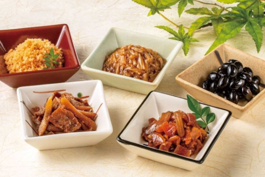 真心がかよう三百年の味　酒悦の贈答品　「山海探幸」 贈答品 惣菜 詰合せ ご飯のお供 酒のつまみ 佃煮 鮭茶漬 牛肉ごぼう 潮来市 (A32-003)