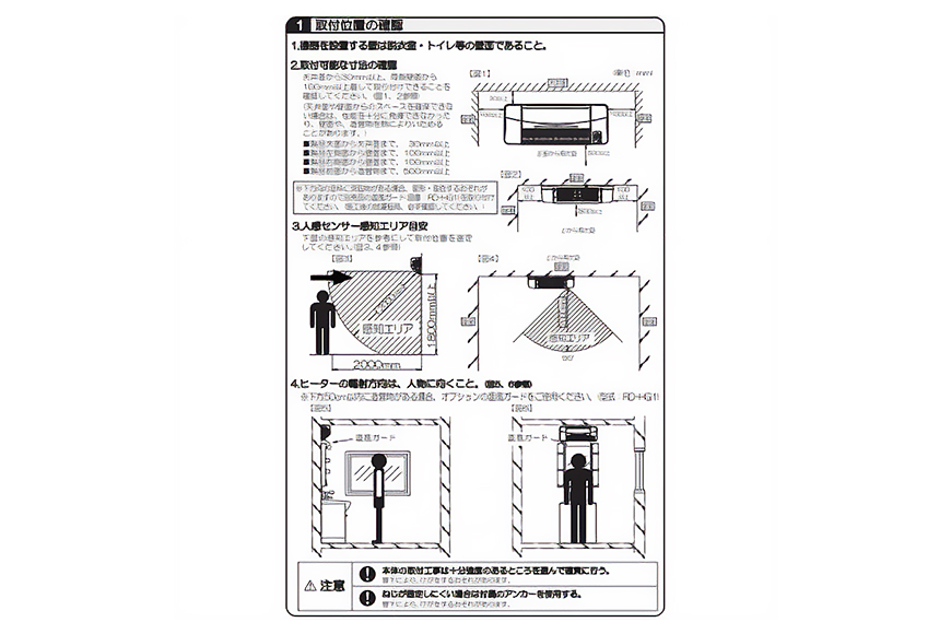 即暖 涼風暖房機 SDG-1200GSM 1台 グラファイトヒーター搭載 脱衣室 トイレ 小部屋用 人感センサー付き 壁面取付型 ヒートショック対策 日本製 高須産業製 茨城県 潮来市 (A41-001)