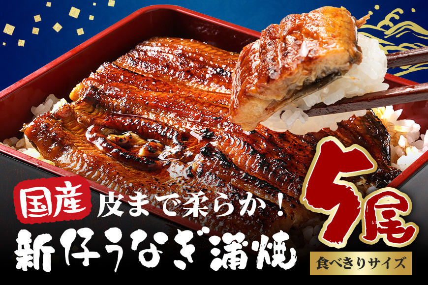 やわらか国内産 うなぎ蒲焼 食べ切りサイズ! 100～120g 5尾 計500g以上 ふっくら蒲焼き ブランド鰻使用 秘伝のタレ・山椒付き 湯煎で簡単調理 うな丼 ちらし寿司 贈答用 ギフト 冷蔵配送 茨城県 潮来市 (A23-011)