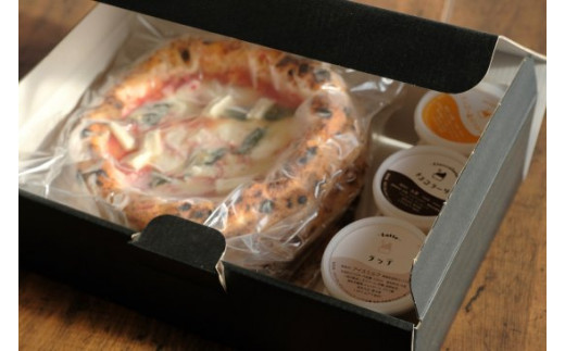 冷凍ピッツァ3枚＆自家製ジェラート6個セット