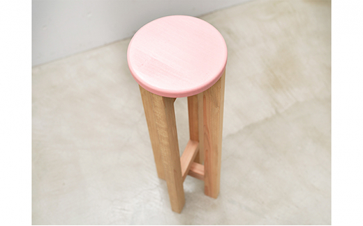 小さなスツール 【ピンク】｜スツール 木製 椅子 イス おし