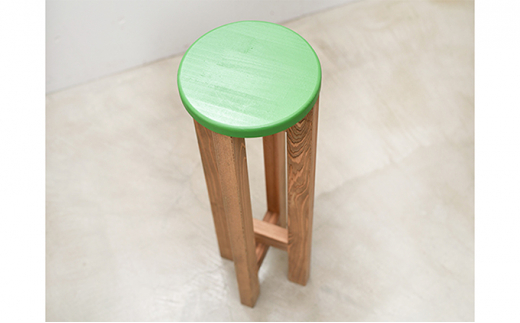 小さなスツール 【グリーン】｜スツール 木製 椅子 イス お