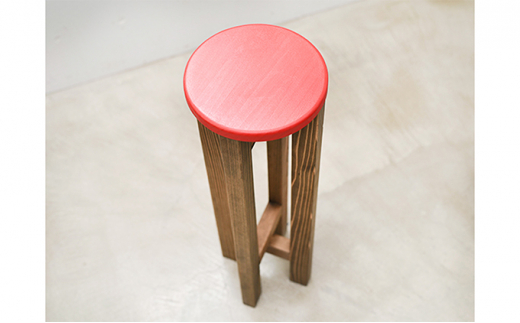 小さなスツール 【レッド】｜スツール 木製 椅子 イス おし