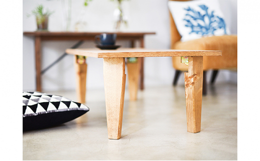 折りたたみテーブル (チェック柄)【机 ローテーブル table お