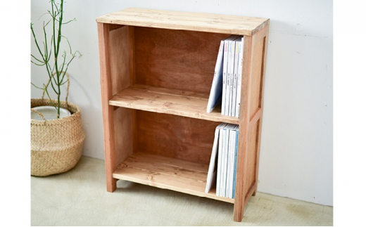小さな箱型シェルフ 【ラック 本棚 木製 おしゃれ 収納 雑