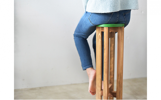 小さなスツール 【グリーン】｜スツール 木製 椅子 イス お