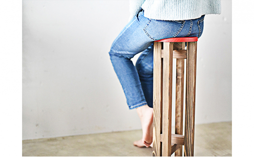 小さなスツール 【レッド】｜スツール 木製 椅子 イス おし