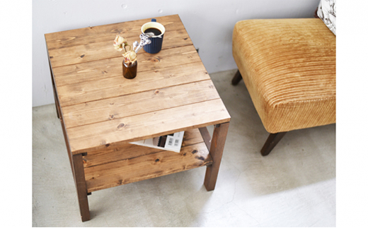 コーヒーテーブル 1～2人用 【サイドテーブル おしゃれ 木
