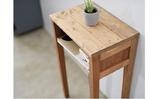 小さなポケットデスク 【サイドテーブル 花台 木製 おしゃ