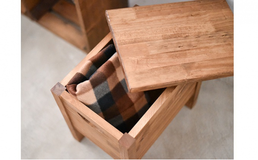 ボックススツール 【椅子 スツール 木製 おしゃれ 収納 雑