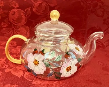 【絵付け手描き】ランプティーポット（1個）、カップ＆ソ