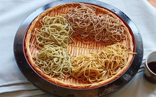 3色 味比べそば各100g×10人前（冷凍生）（若葉せいろう4人前