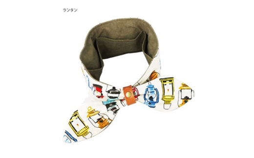 コットン100％保冷剤付きクールスカーフ【本革スカーフリ