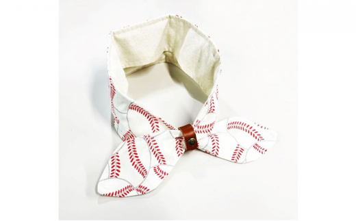 コットン100％保冷剤付きクールスカーフ【本革スカーフリ