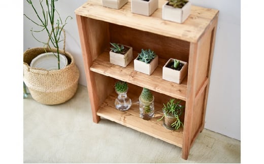 小さな箱型シェルフ 【ラック 本棚 木製 おしゃれ 収納 雑