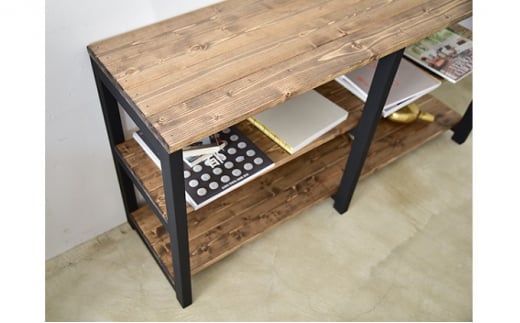 3段シェルフ (ブラック)【シェルフ ラック 木製 ディスプレ