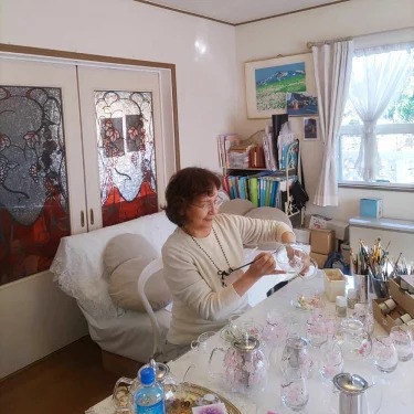 【絵付け手描き】ランプティーポット（1個）、カップ＆ソ