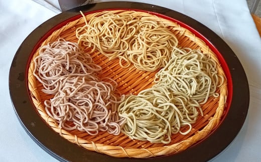 3色 味比べそば各100g×10人前（冷凍生）（若葉せいろう4人前