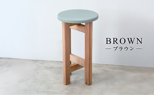 低くて小さなスツール【オリーブ】  | 1脚 幅24cm 奥行24cm 高