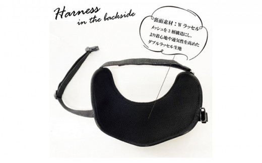 【中型犬用】ハーネス コーデュラ×本牛革(レッド×ブラウ