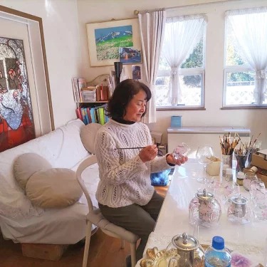 【絵付け手描き】ランプティーポット（1個）、カップ＆ソ