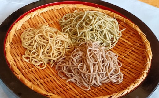 3色 味比べそば各100g×10人前（冷凍生）（若葉せいろう4人前