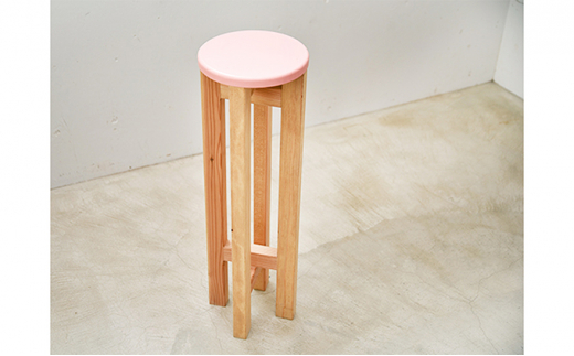 小さなスツール 【ピンク】｜スツール 木製 椅子 イス おし
