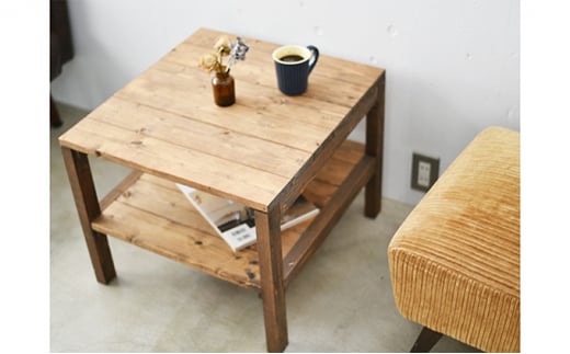 コーヒーテーブル 1～2人用 【サイドテーブル おしゃれ 木