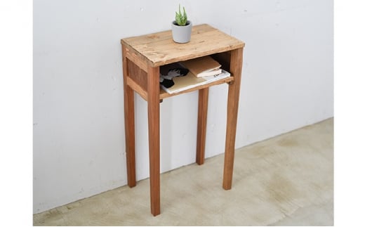 小さなポケットデスク 【サイドテーブル 花台 木製 おしゃ