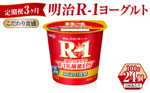 【定期便 3ヶ月】R-1ヨーグルトこだわり食感 100g×24個