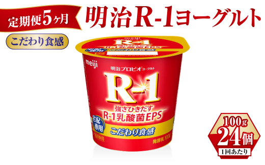 【定期便 5ヶ月】R-1ヨーグルトこだわり食感 100g×24個